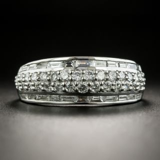 Platinum Diamond Band Ring - 1