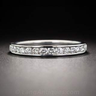 Platinum Diamond Band - Size 8 1/2