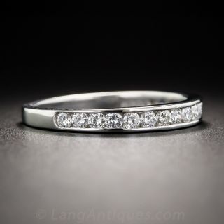 Platinum Diamond Band - Size 8 1/2