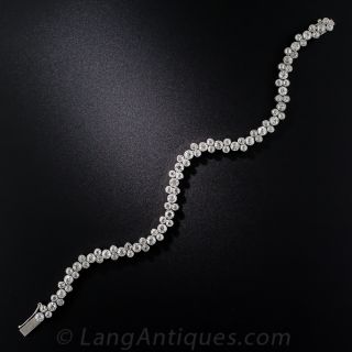 Platinum Diamond 'Bubble' Bracelet