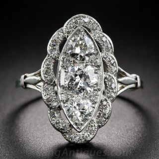 Platinum Diamond Dinner Ring