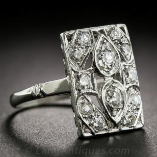 Platinum Diamond Dinner Ring