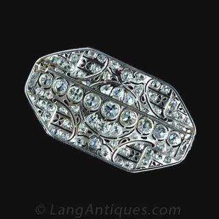 Platinum Diamond Edwardian Pin