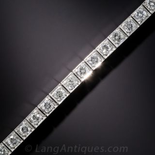 Platinum Diamond Line Bracelet - 1