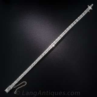 Platinum Diamond Line Bracelet