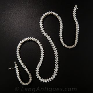 Platinum Diamond Necklace 9.25 Carats