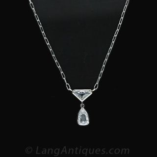 Platinum Diamond Necklace Main View