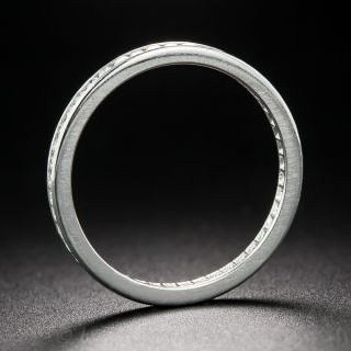 Platinum Diamond Wedding Band - Size 4 3/4