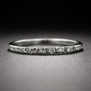 Platinum Diamond Wedding Band - 1
