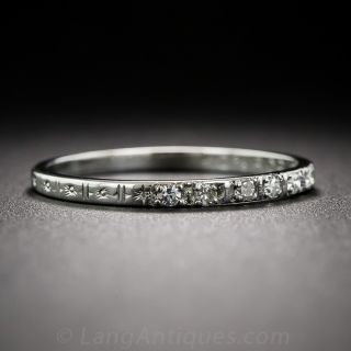 Platinum Diamond Wedding Band