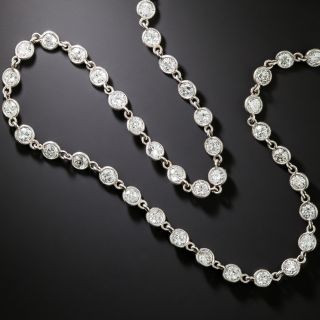 Platinum Diamonds by the Yard Necklace - 16 Inches - 3
