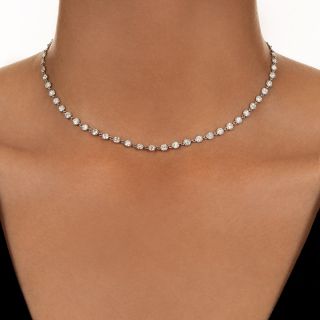 Platinum Diamonds by the Yard Necklace - 16 Inches