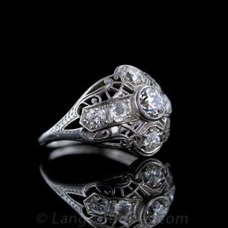 Platinum Edwardian Diamond Ring