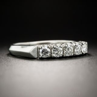 Platinum Five-Stone Diamond Band