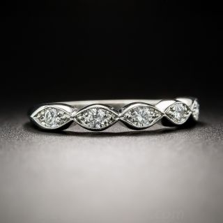 Vintage Platinum Five-Stone Diamond Band