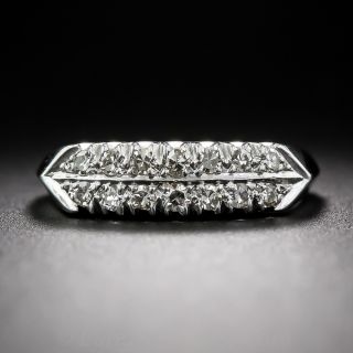 Platinum Mid-Century Diamond Band - 1