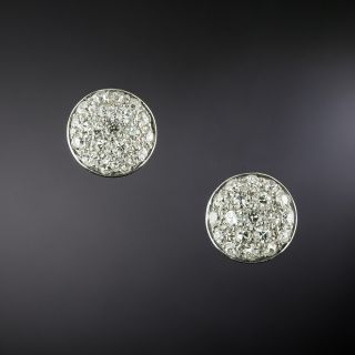 Pavé Diamond Dome Stud Earrings  - 2