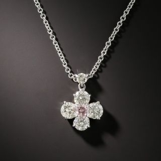 Platinum Pink Diamond and Diamond Drop