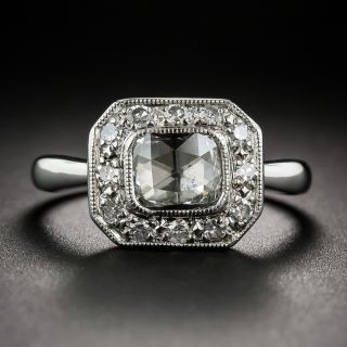 Platinum Rose-Cut Diamond Ring