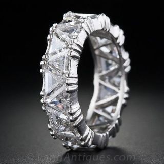 Platinum Triangle Diamond Eternity Band