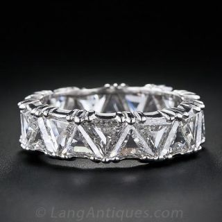 Platinum Triangle Diamond Eternity Band