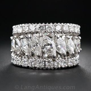 Platinum Triple Diamond Band