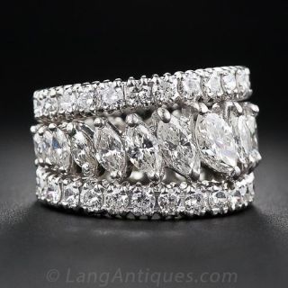 Platinum Triple Diamond Band
