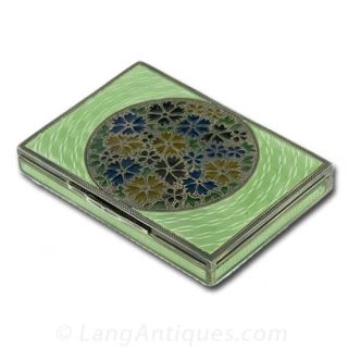 Plique-a-Jour and Enamel Box
