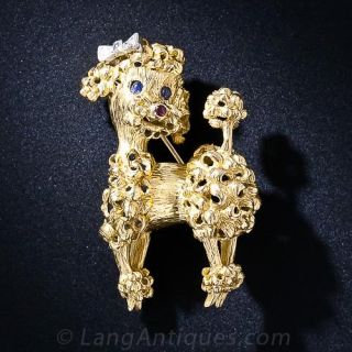 Poodle Pin