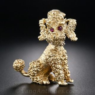 Poodle Pin