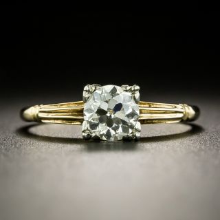 Post-Art Deco .60 Carat Solitaire Diamond Engagement Ring - 2