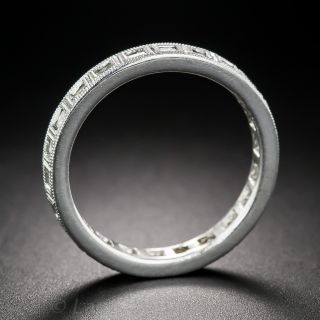 Princess-Cut Diamond Platinum Wedding Band