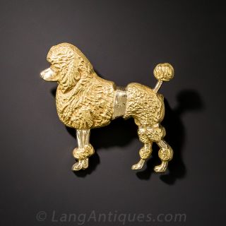 Prissy Poodle Pin