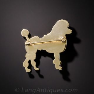 Prissy Poodle Pin