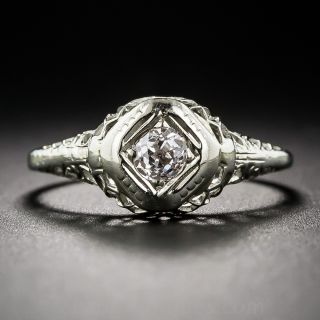 Quarter Carat Art Deco Solitaire