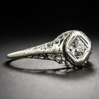 Quarter Carat Art Deco Solitaire