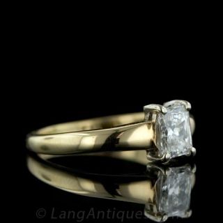 Radiant Cut Diamond Estate Engagement Ring