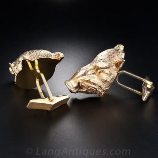 Razorback Boar Cufflinks