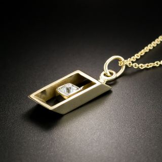 Rectangular Diamond Pendant