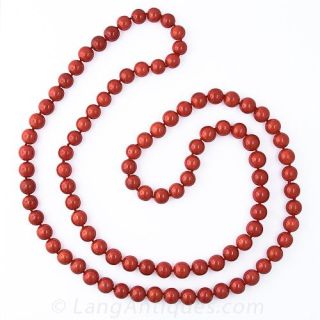 Coral Bead Necklace