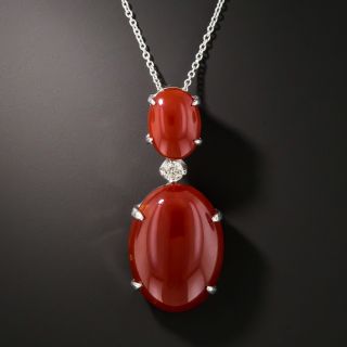Red Coral Diamond Drop - 2