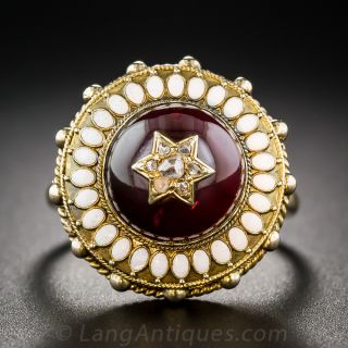 Renaissance Revival Garnet Ring
