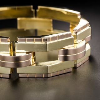 Retro 18K Yellow and Rose Gold Bracelet - 2