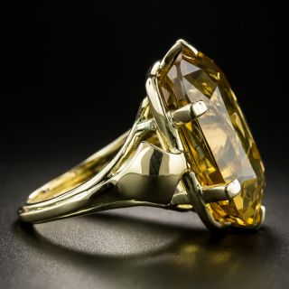 Retro 19.84 Carat Citrine Ring