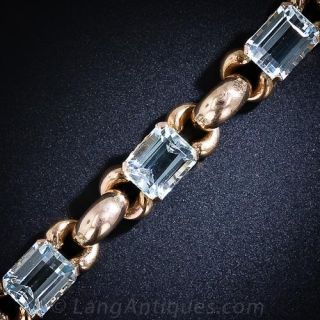 Retro Aquamarine Bracelet