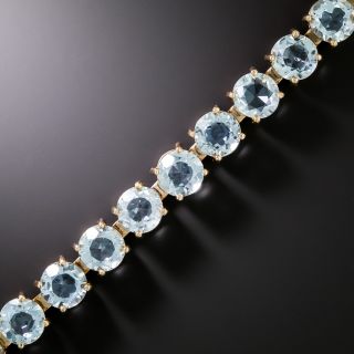 Retro Aquamarine Line Bracelet - 2