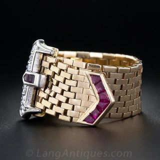 Retro Buckle Ring