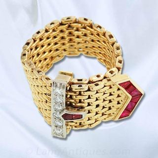Retro Buckle Ring