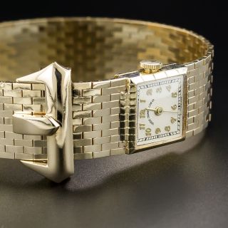 Retro Buckle Style Bracelet Watch by Shreve Crump & Low /Movado