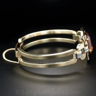 Retro Deco Citrine Bracelet